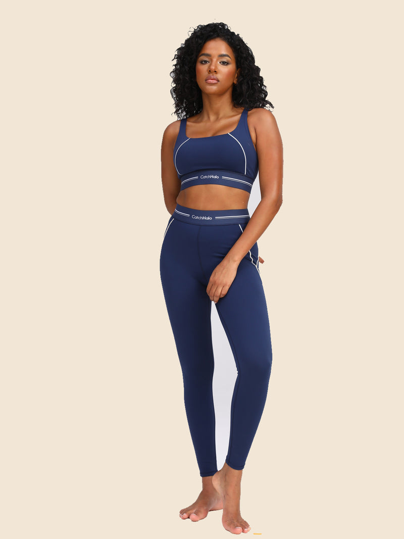 Contrast Band Yoga Legging | CW510