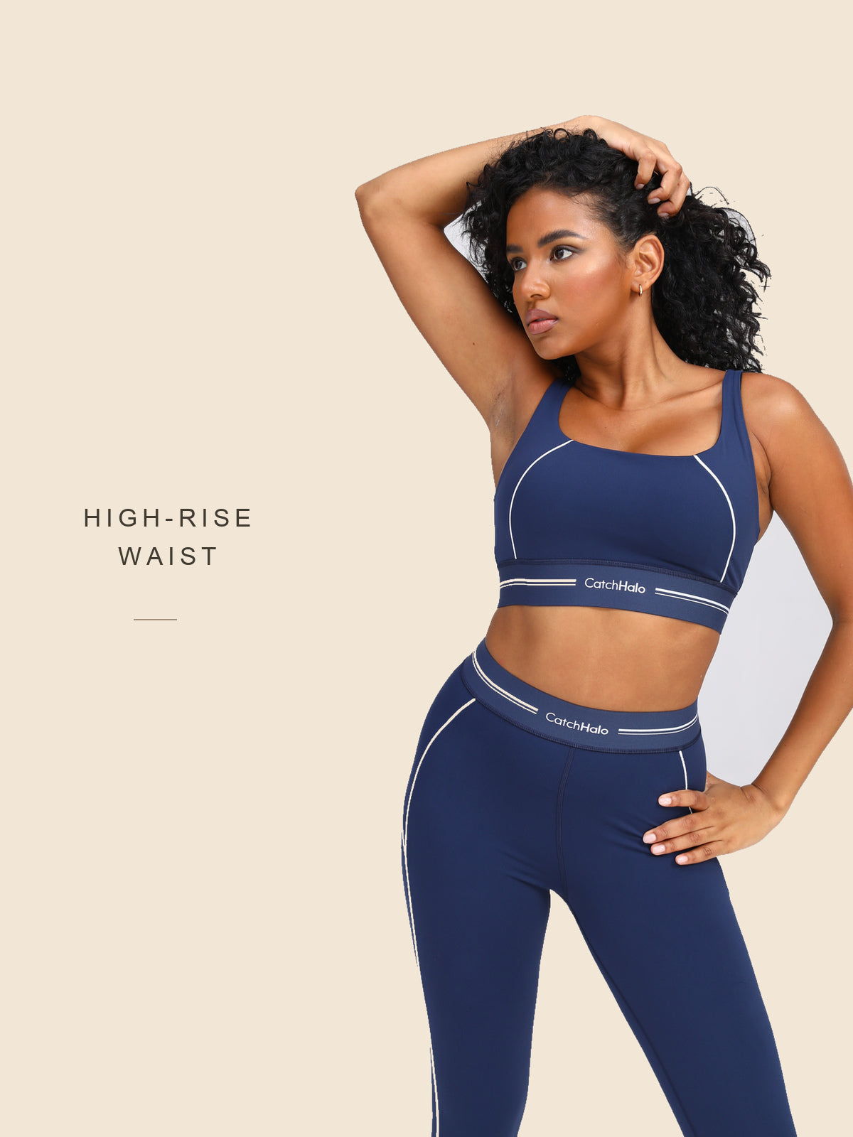 Contrast Band Yoga Legging | CW510