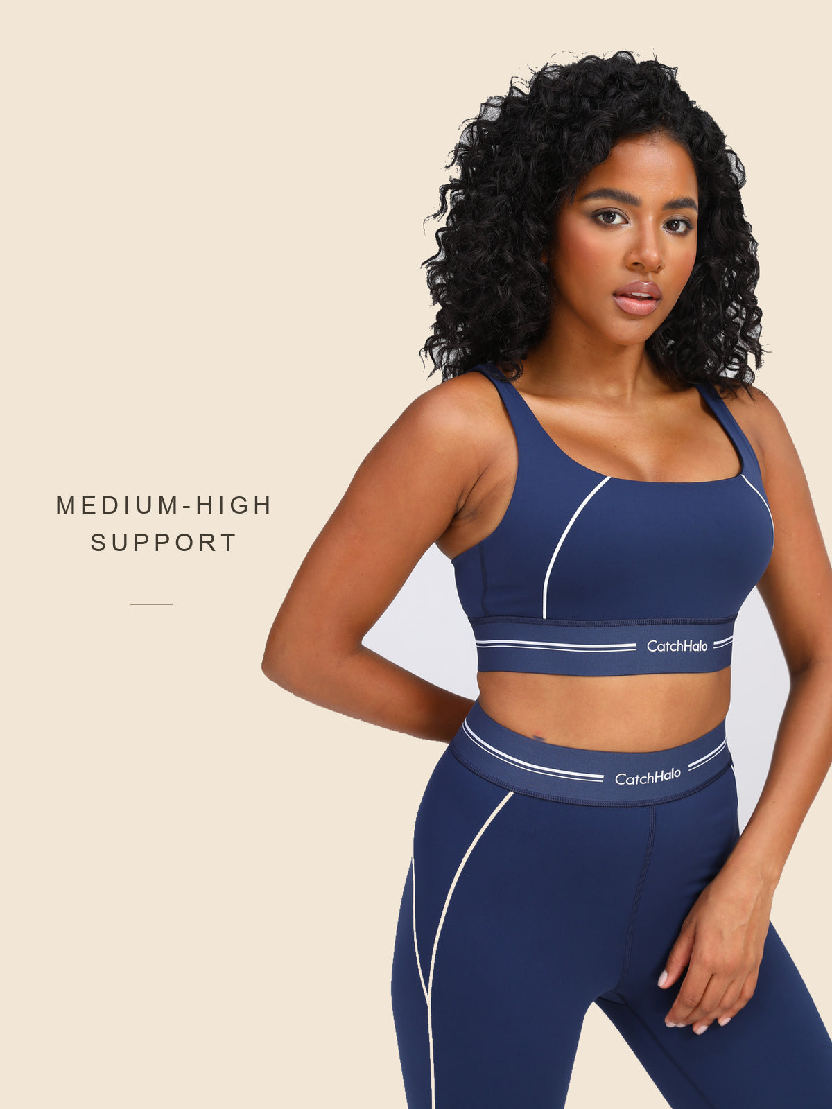 Contrast Band Yoga Legging | CW510