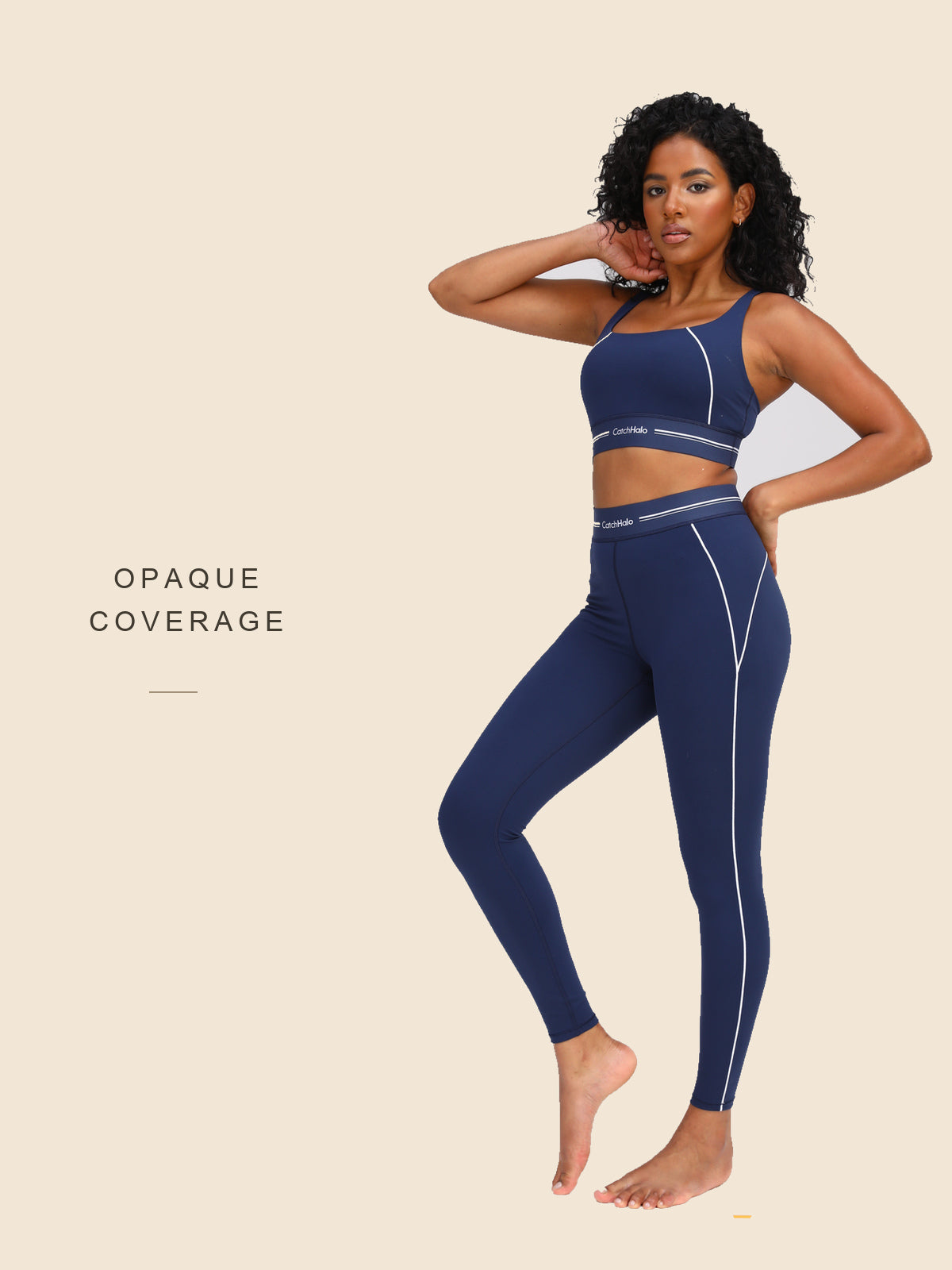 Contrast Band Yoga Legging | CW510
