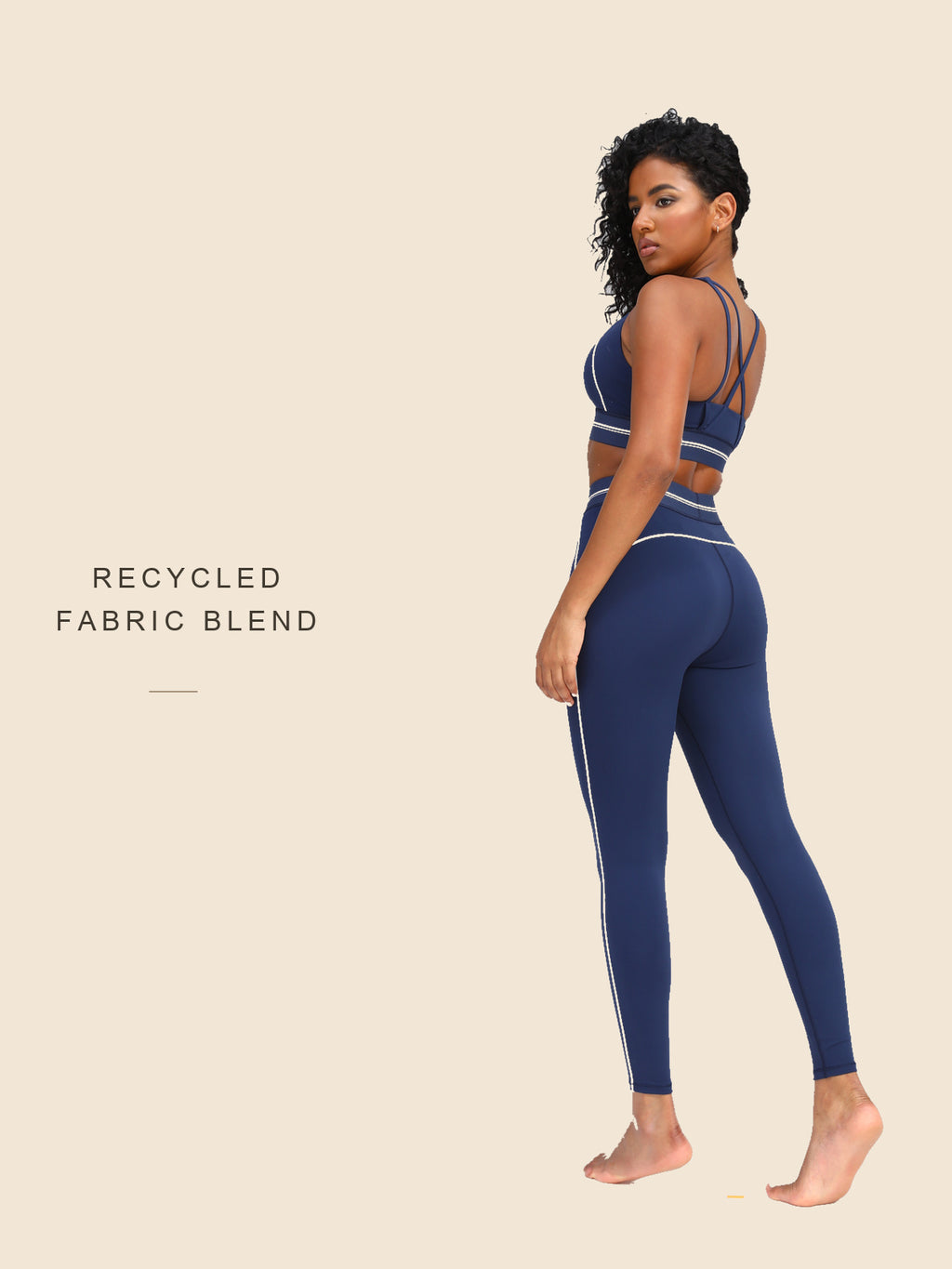 Contrast Band Yoga Legging | CW510