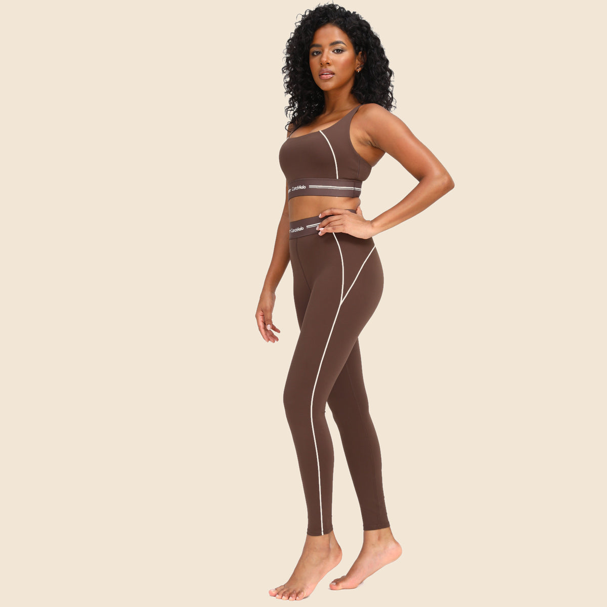 Contrast Band Yoga Legging | CW510